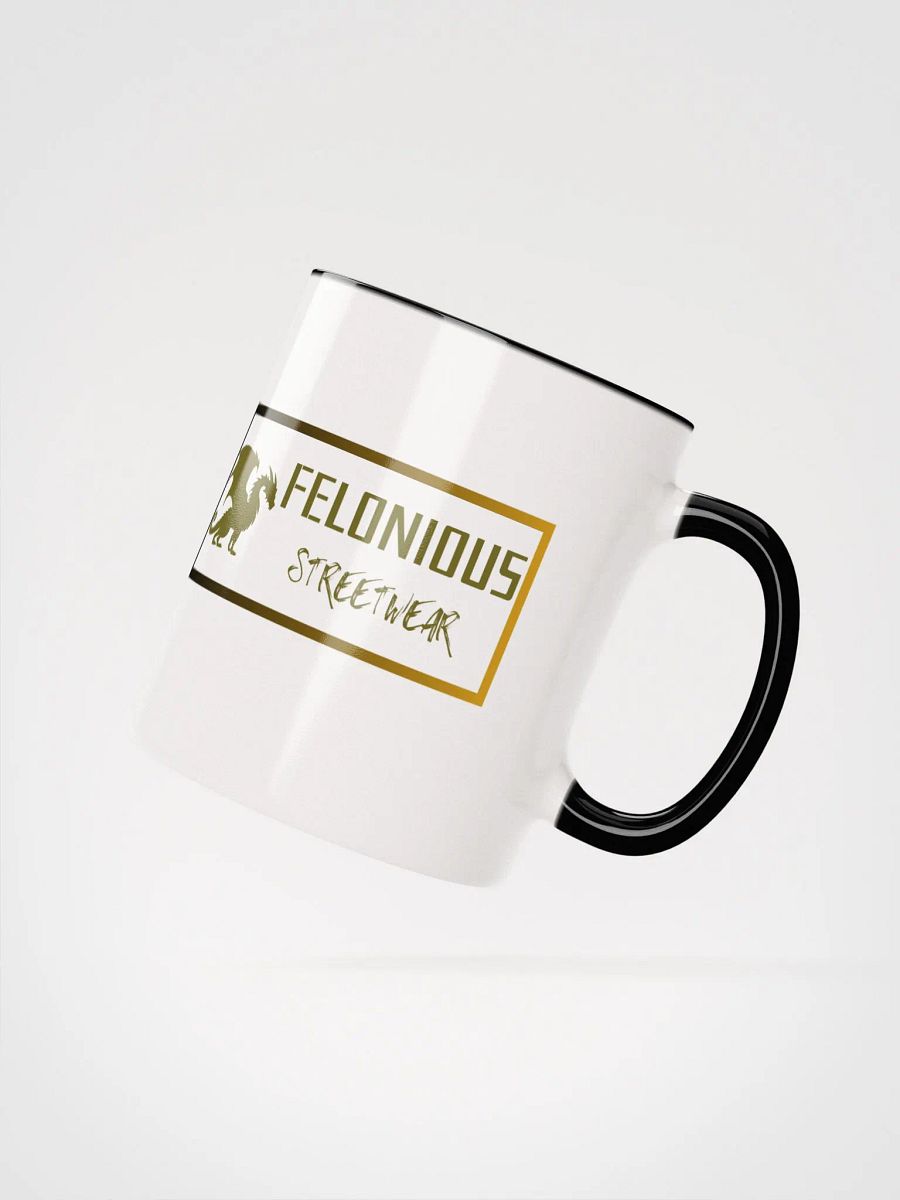 Felonious Streetwear Dragon Gold Logo Ceramic Mug product image (19)
