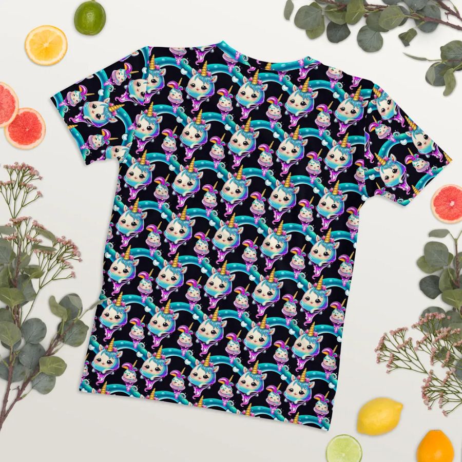 Kawaii Unicorn All Over Print T-shirt product image (8)