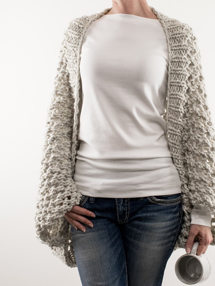 Cocoon Scoop Shrug Knitting Pattern - Resolve product image (2)