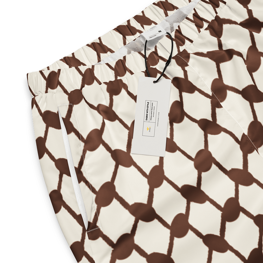 Chocolate Keffiyeh Unisex Track Pants product image (2)