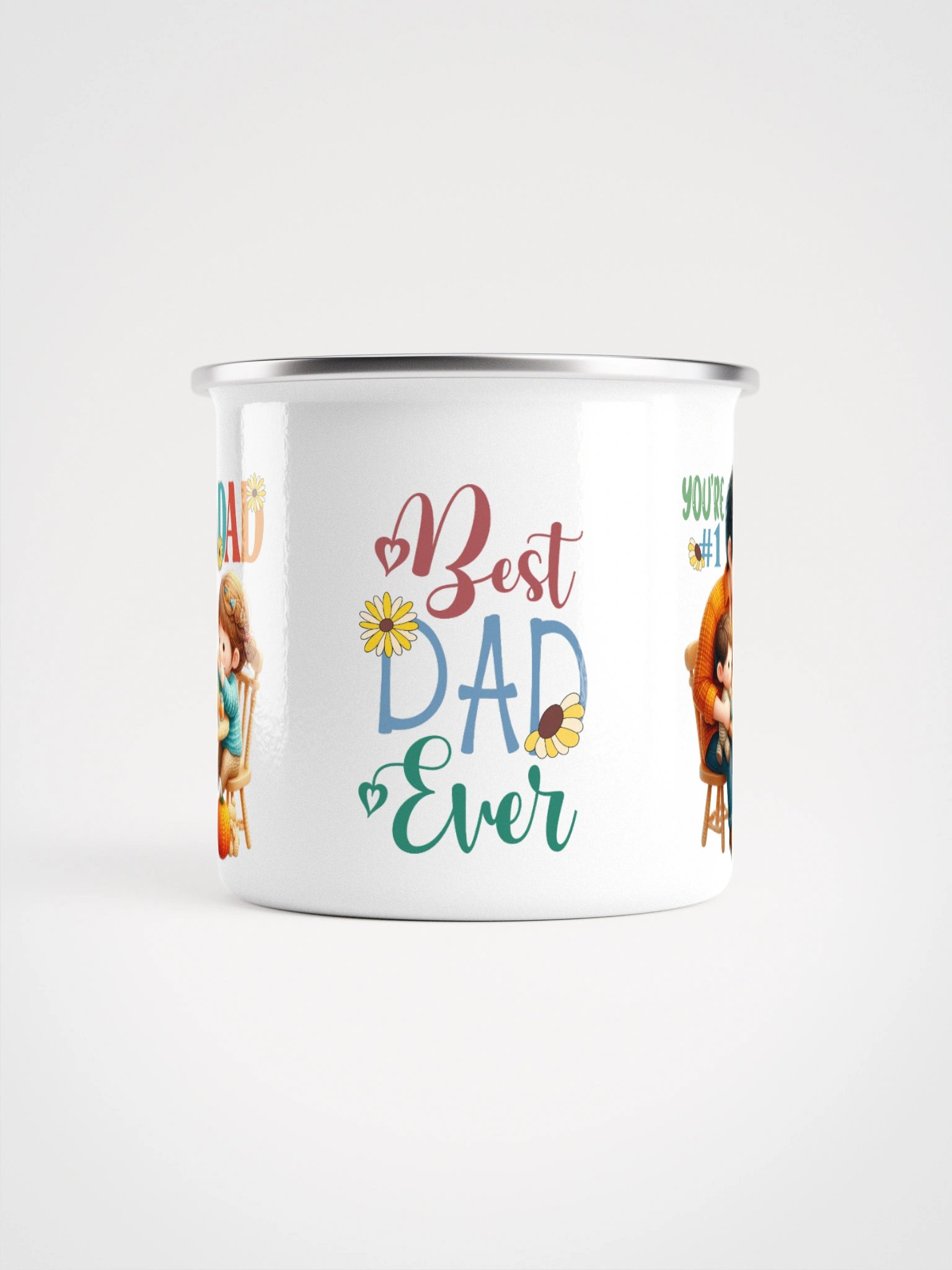 You're #1 Dad Enamel Mug product image (2)