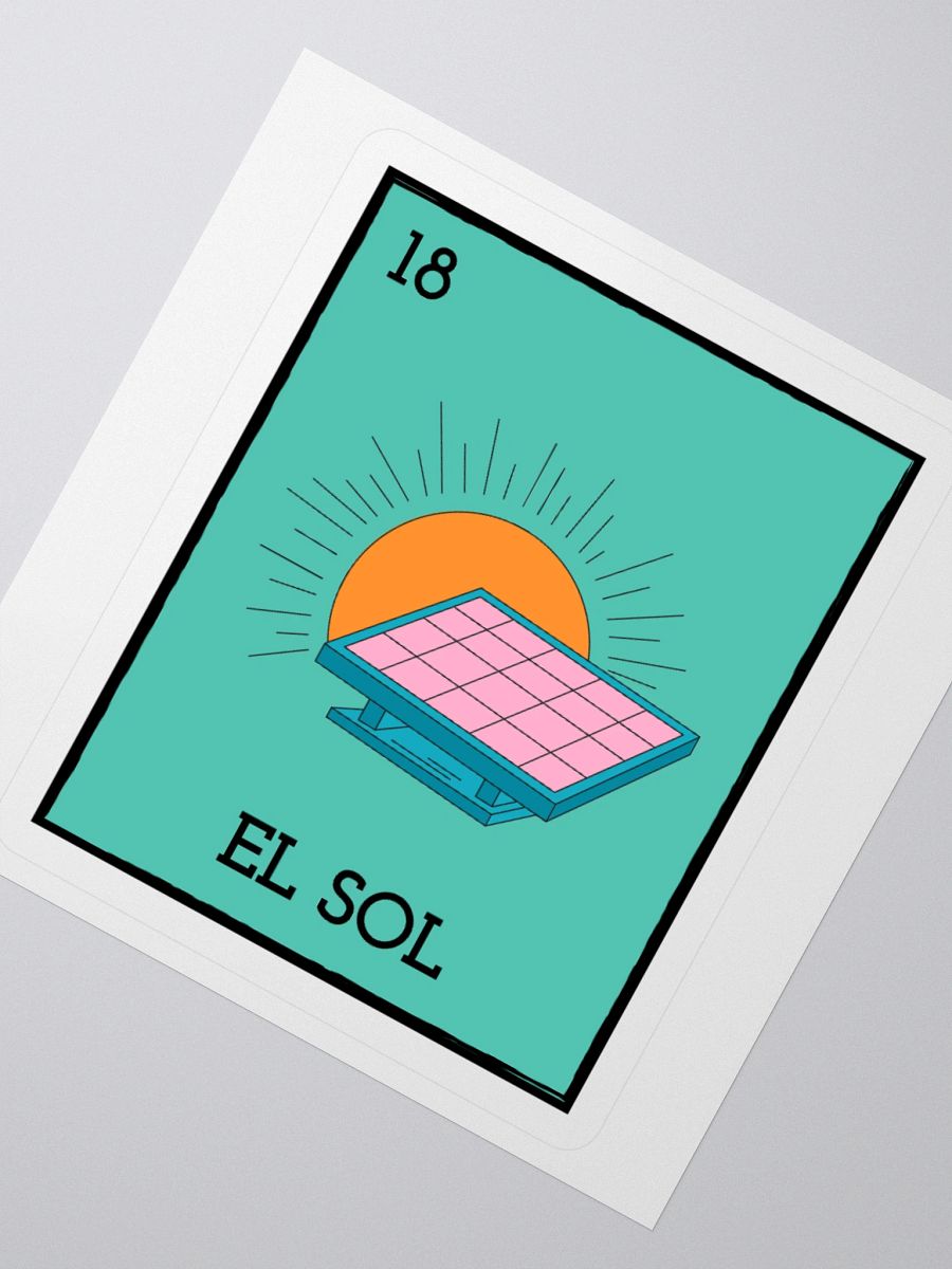 El Sol Card Sticker product image (3)