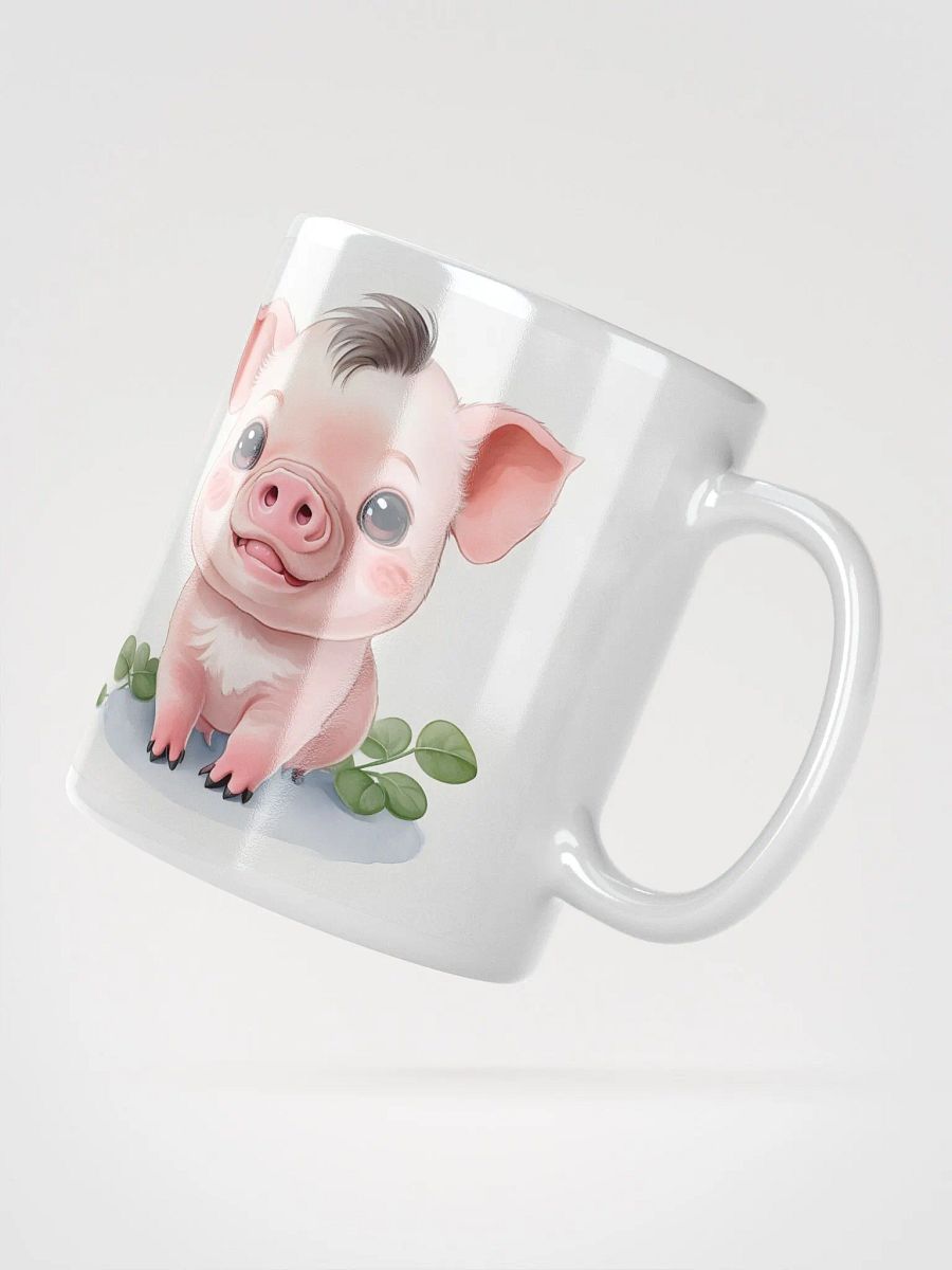 Delightful Piglet White Glossy Mug product image (3)