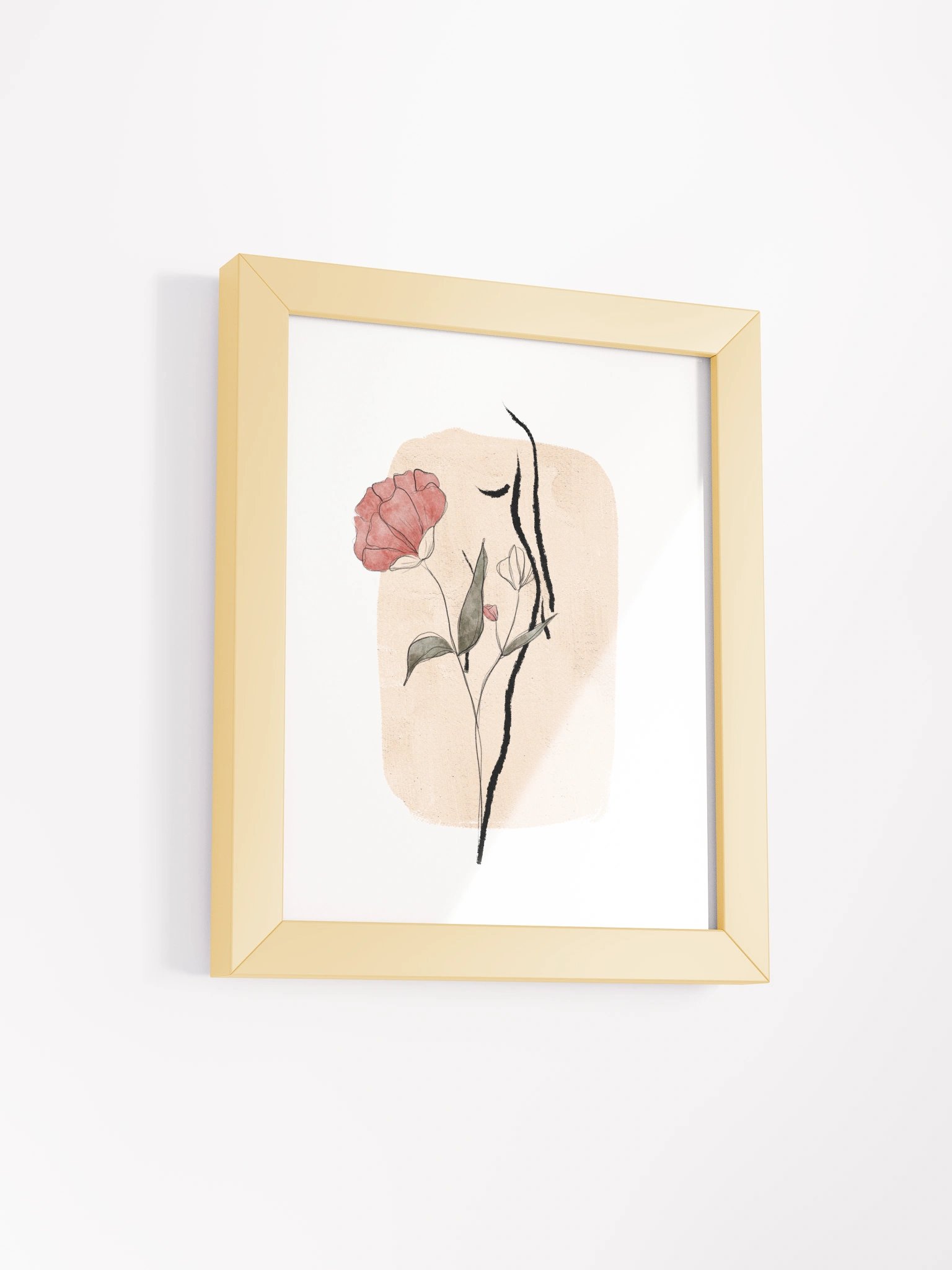 Abstract Floral Figure Framed Poster product image (2)