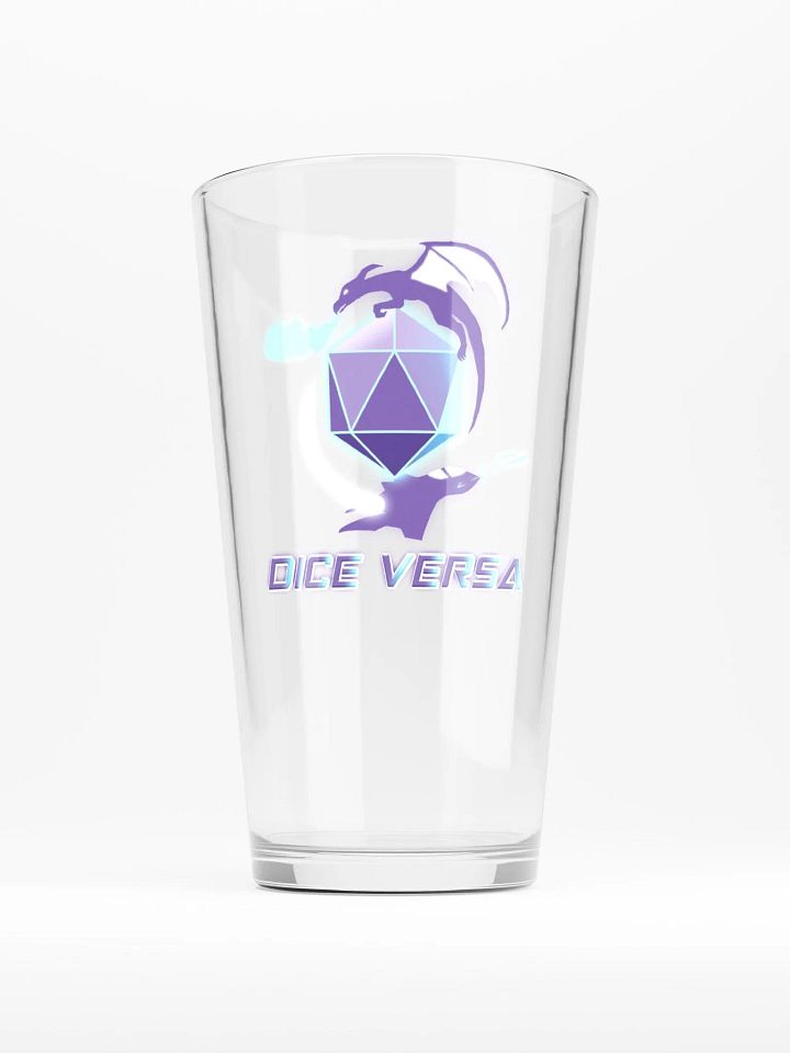 Dice Versa Logo Pint Glass product image (1)