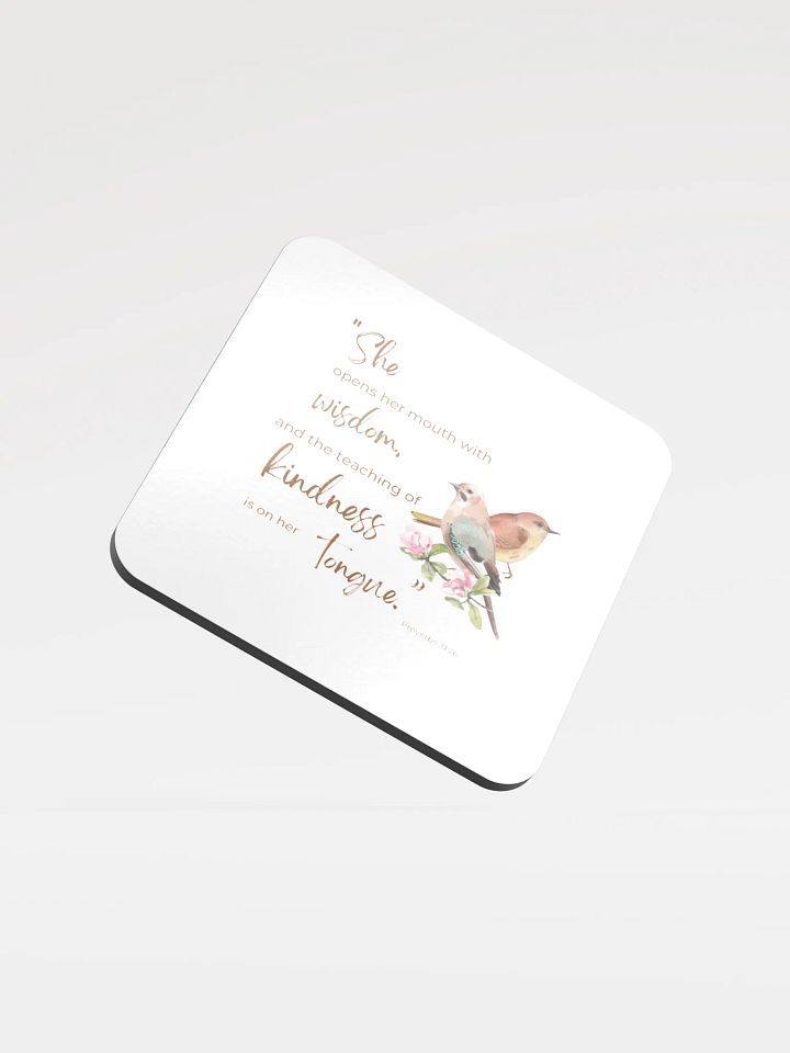Wisdom and Kindness Cork Coaster product image (1)