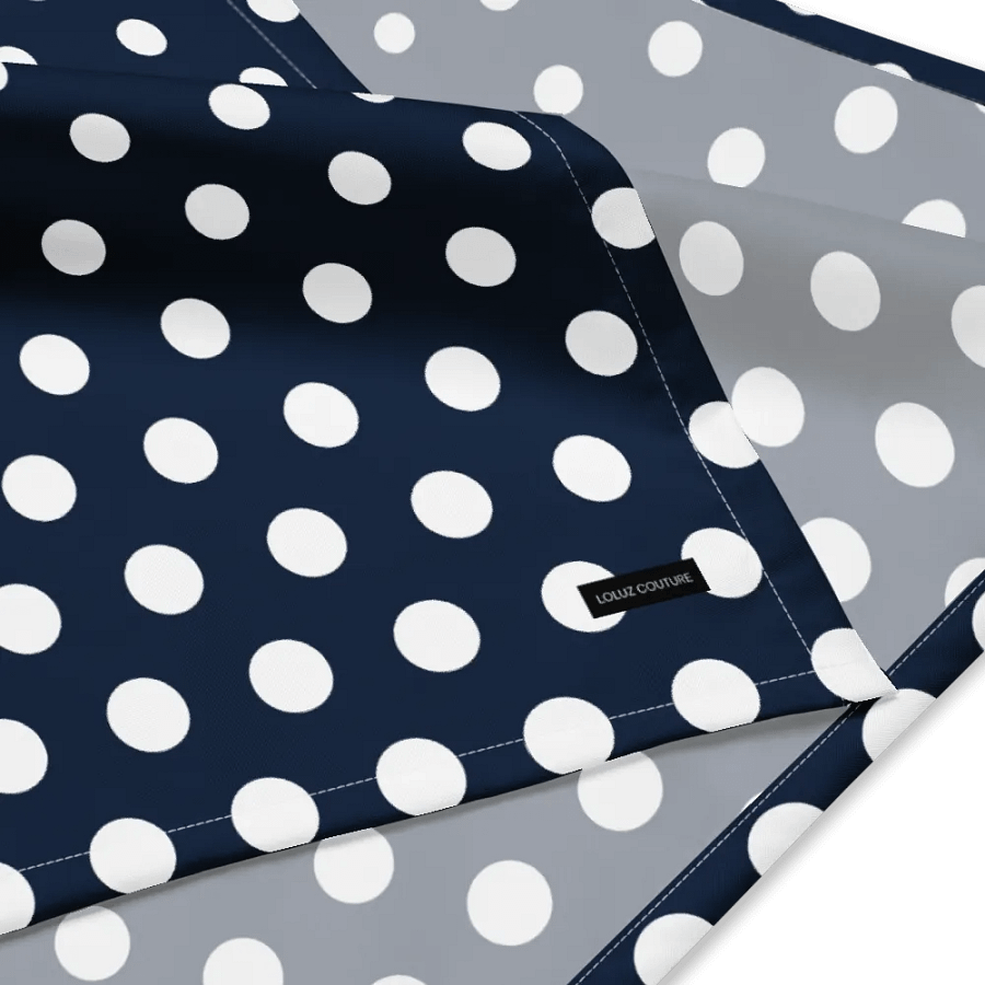 Navy Polka Dot Dream All-Over Print Bandana product image (3)