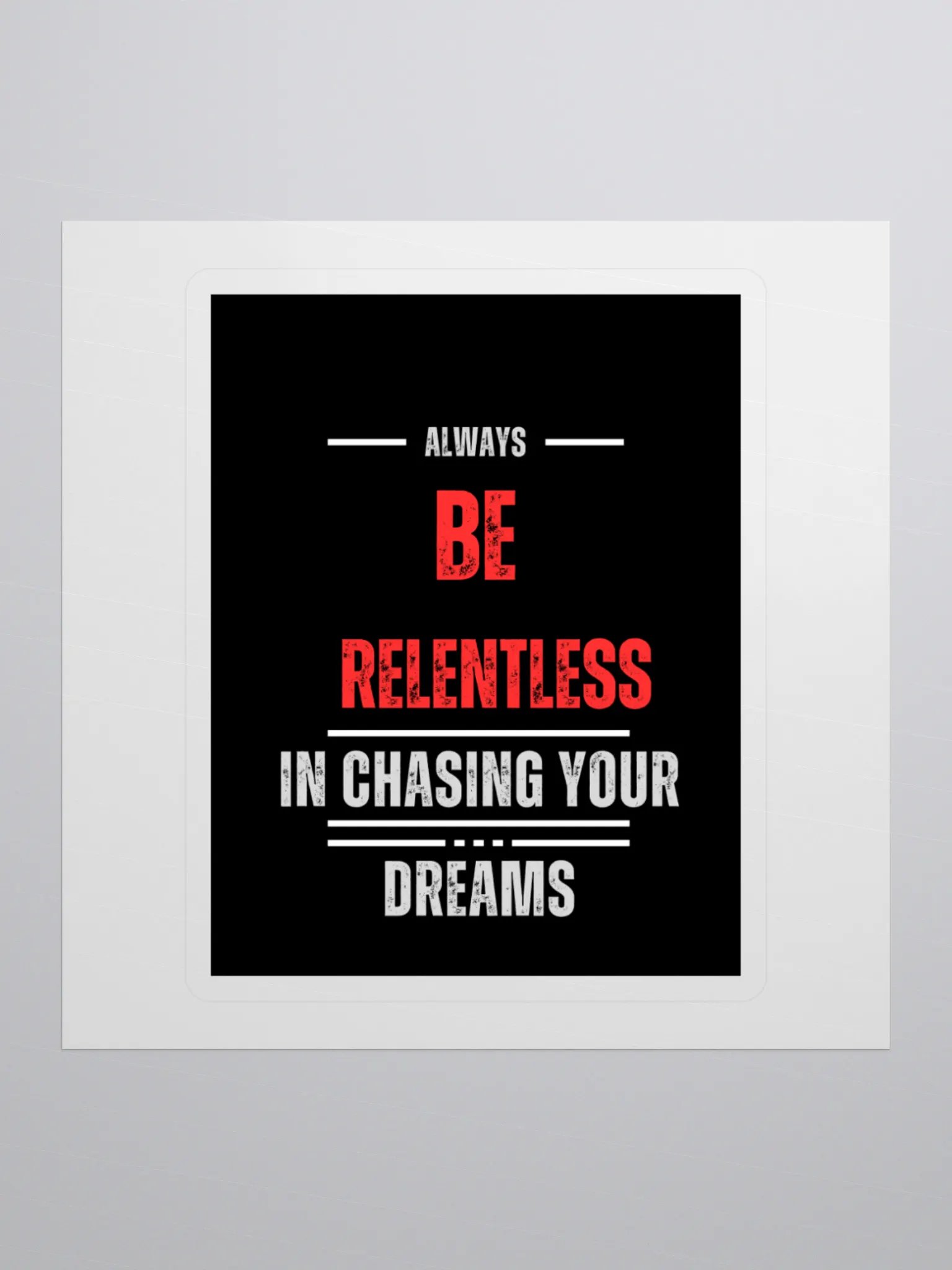 Relentless Dreams Kiss Cut Stickers product image (1)