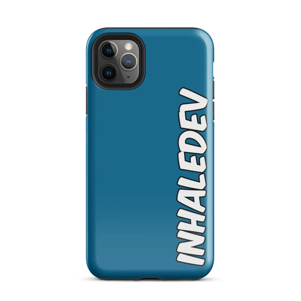 Blue InhaleDev iPhone Tough Case product image (2)