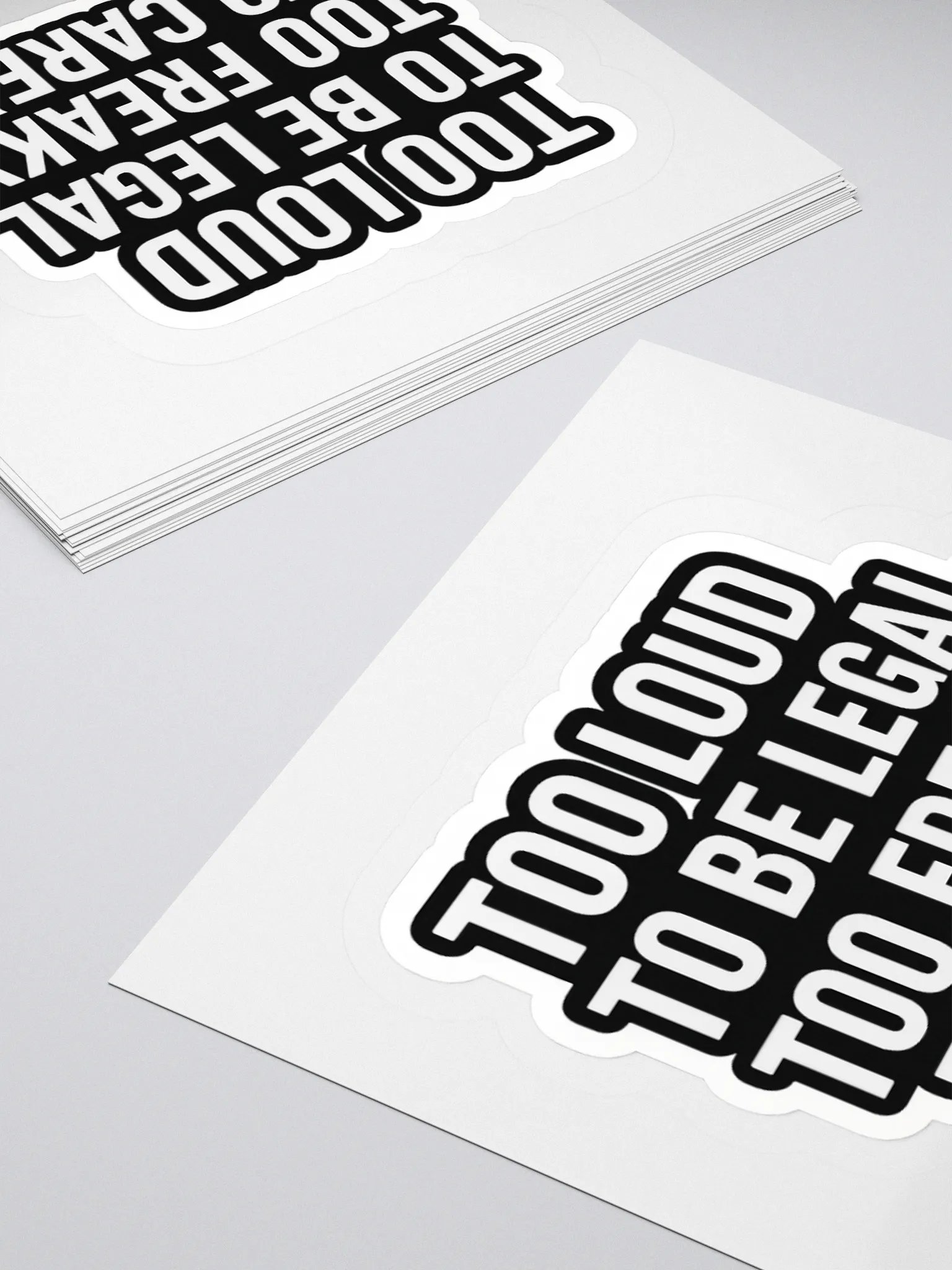 Too loud to be legal sticker product image (8)