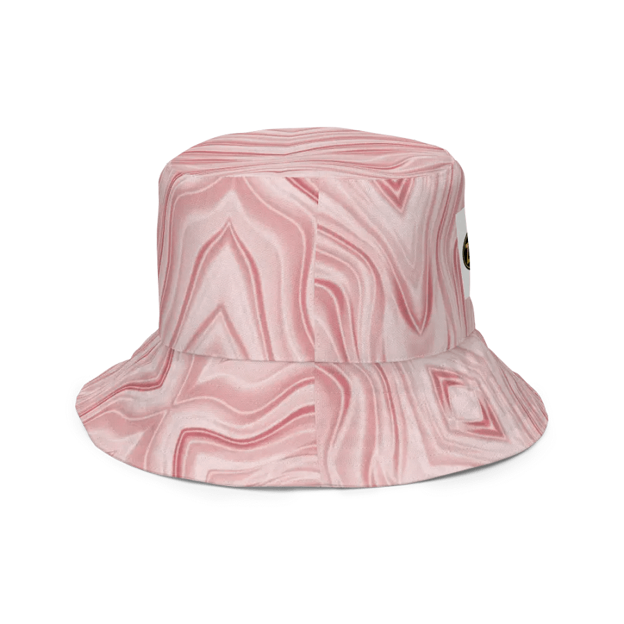 Flowing Peach Waves Reversible Bucket Hat product image (4)