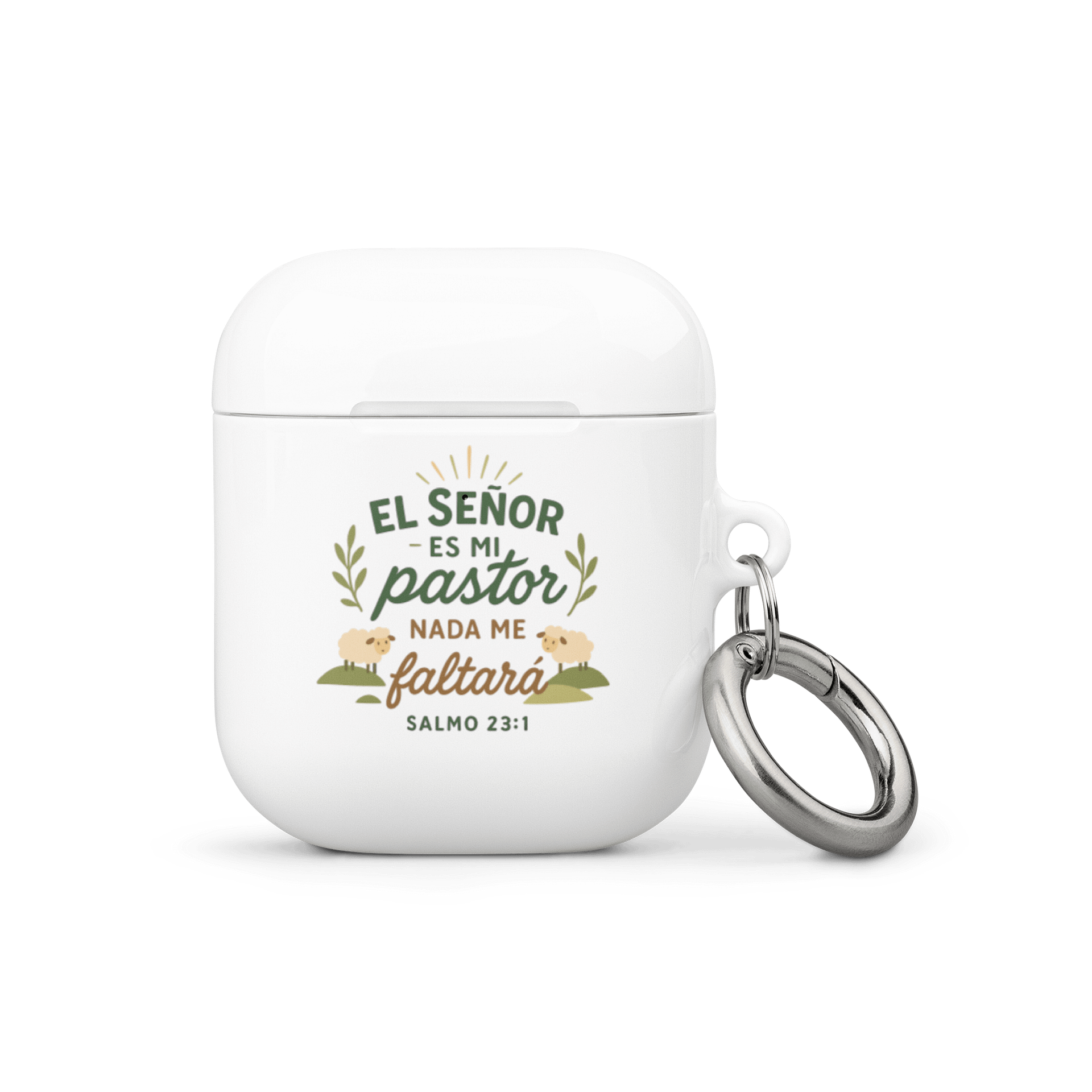 AirPods® Case – “El Señor es mi Pastor” – Spanish All-Over Design product image (1)