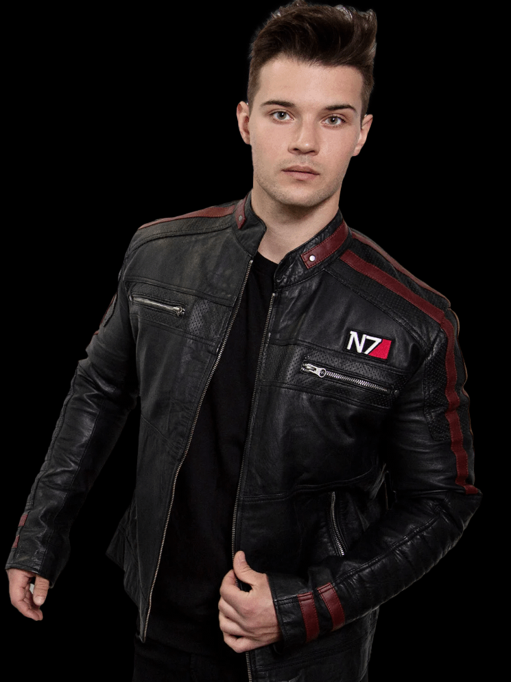 Mens Mass Effect N7 Leather Jacket product image (3)