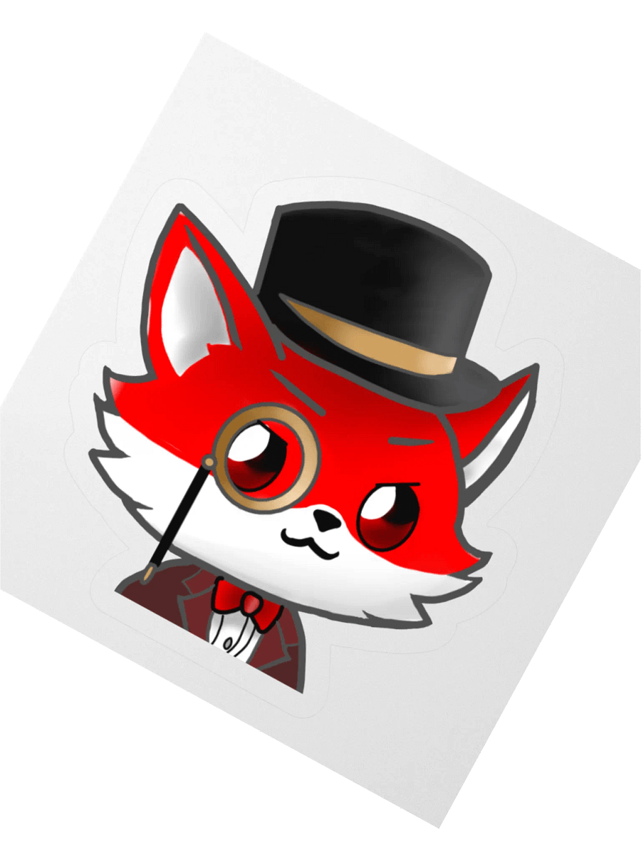 Gentleman Fox Vinyl Stickers product image (3)