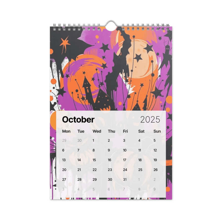 ART ABSTRACT WALL CALENDAR 2025 product image (12)