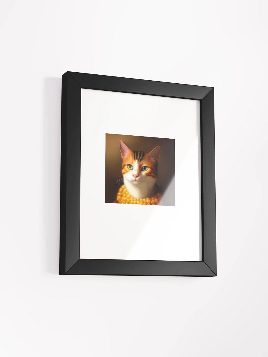 Striped Feline Charm Matte Artprint product image (11)