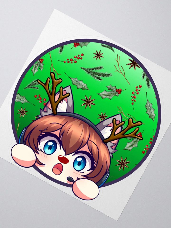 Rudolph Cat Sticker product image (4)