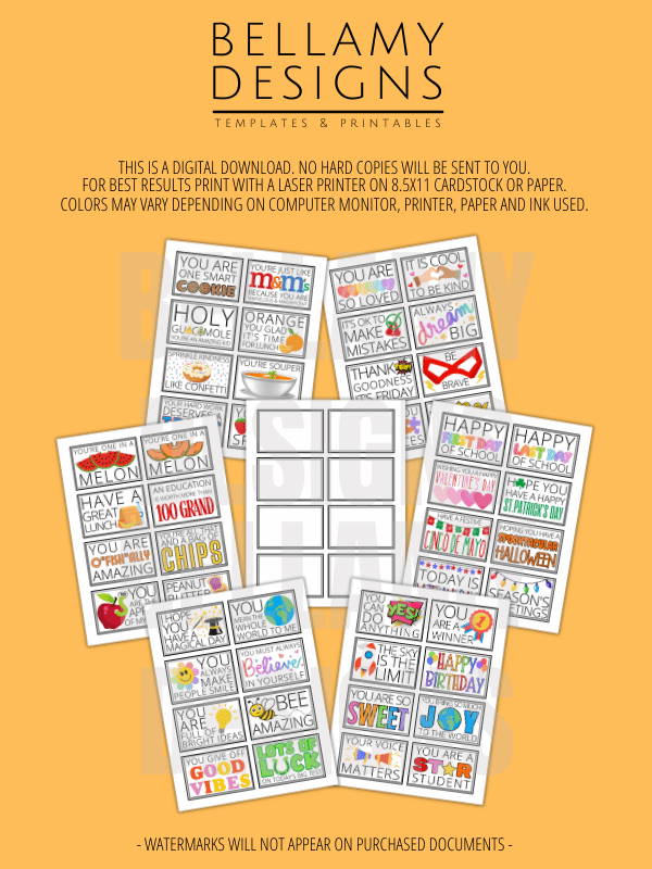 Lunchbox Notes Printables for School Lunches product image (8)