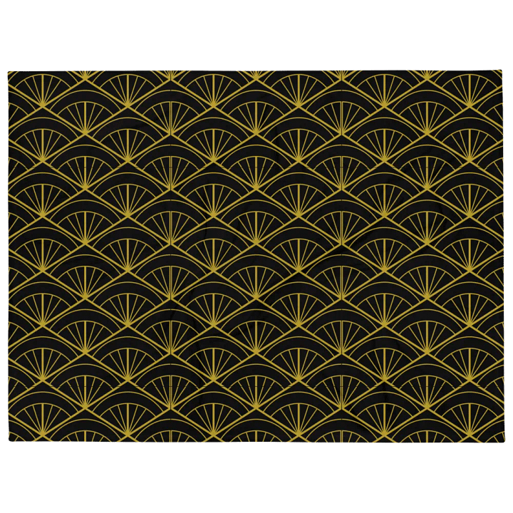 Golden Fans Pattern Design Throw Blanket product image (1)