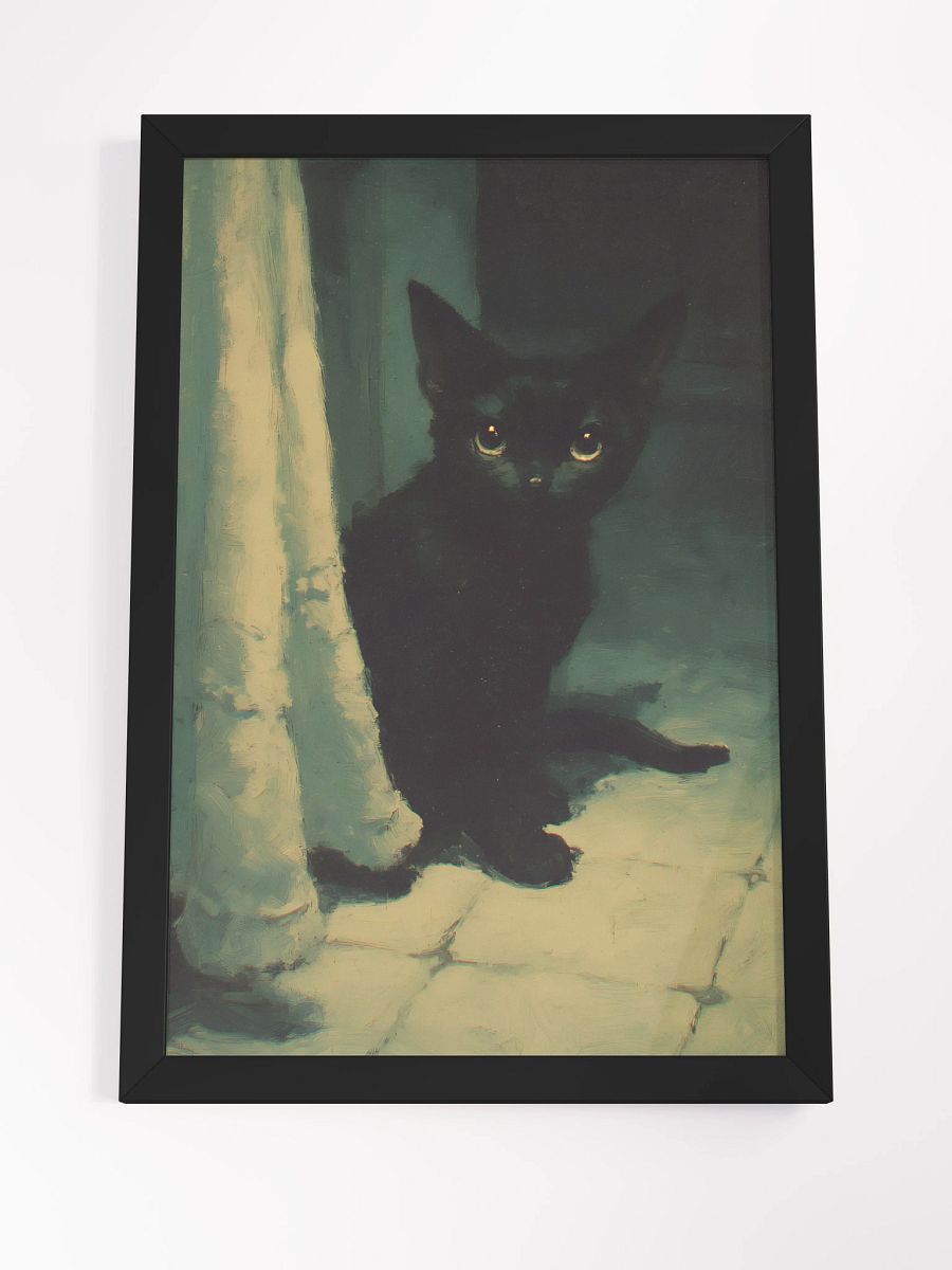 Mystical Black Cat Framed Matte Poster product image (4)