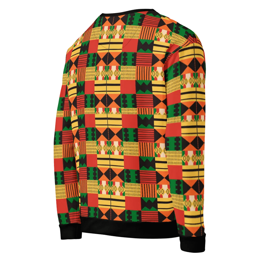 Eco-Chic: Flat African Pattern All-Over Print Sweatshirt product image (6)