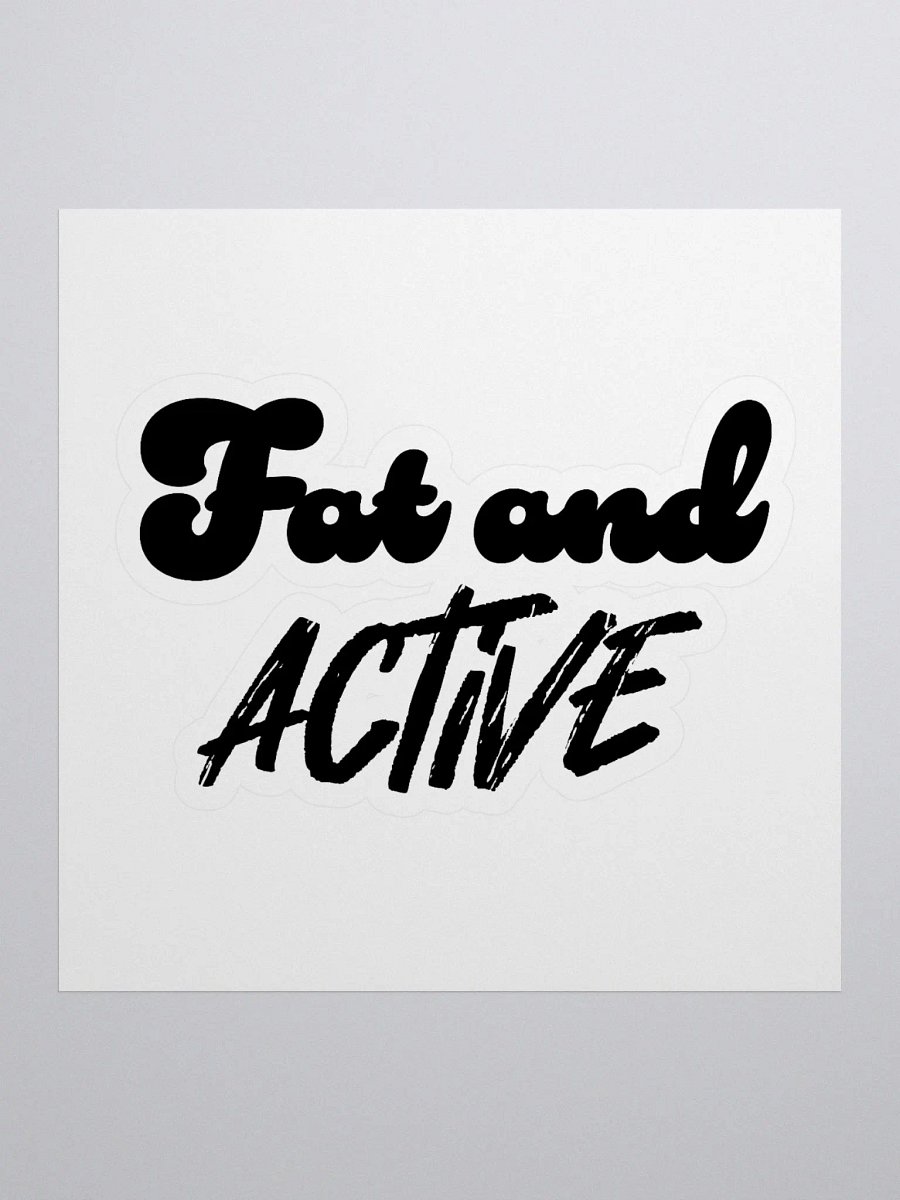 Fat and Active Sticker product image (1)