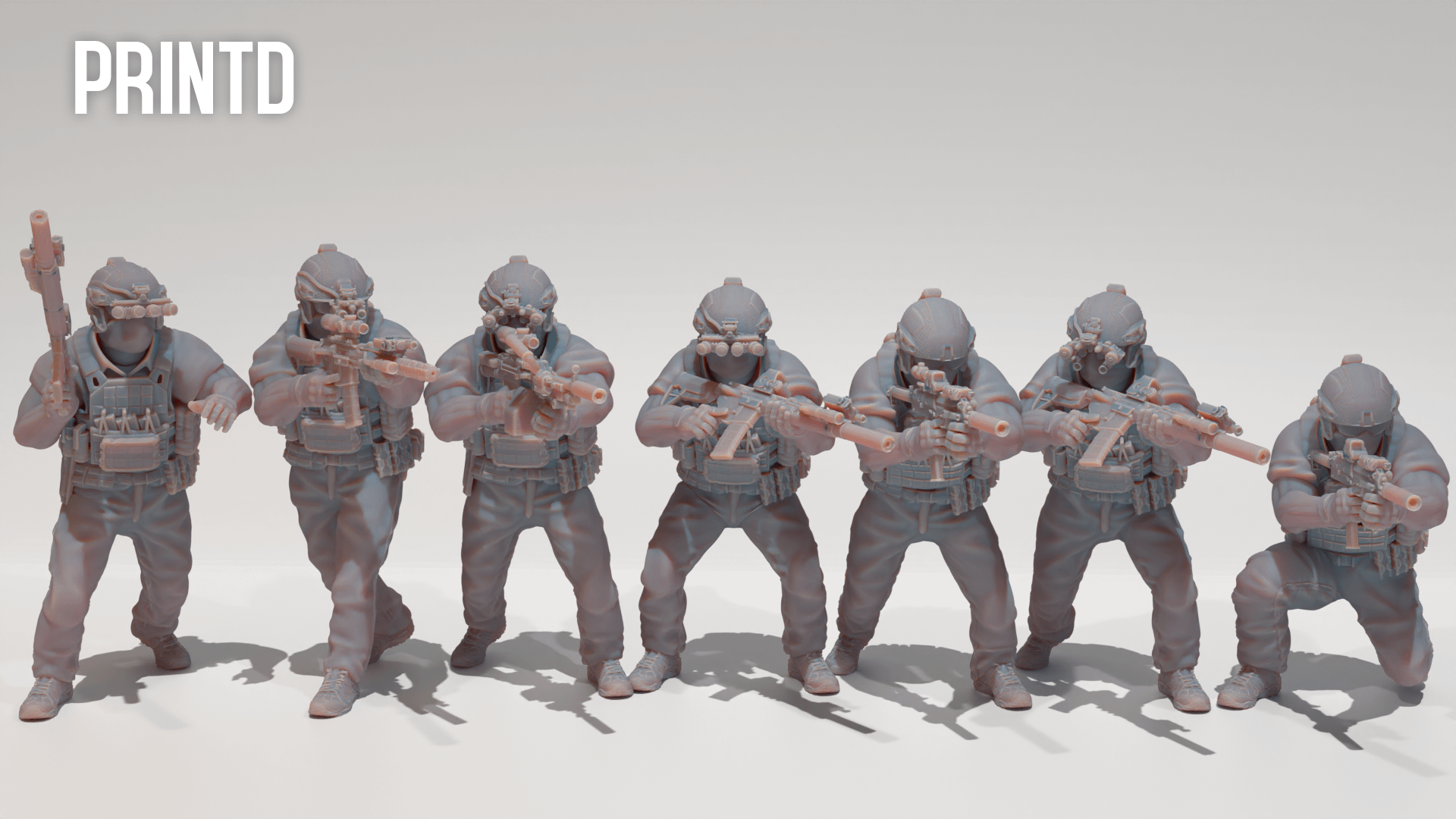 PMC High Risk Contractors - Modern Warfare Wargame Hobby Resin Scale Models product image (2)