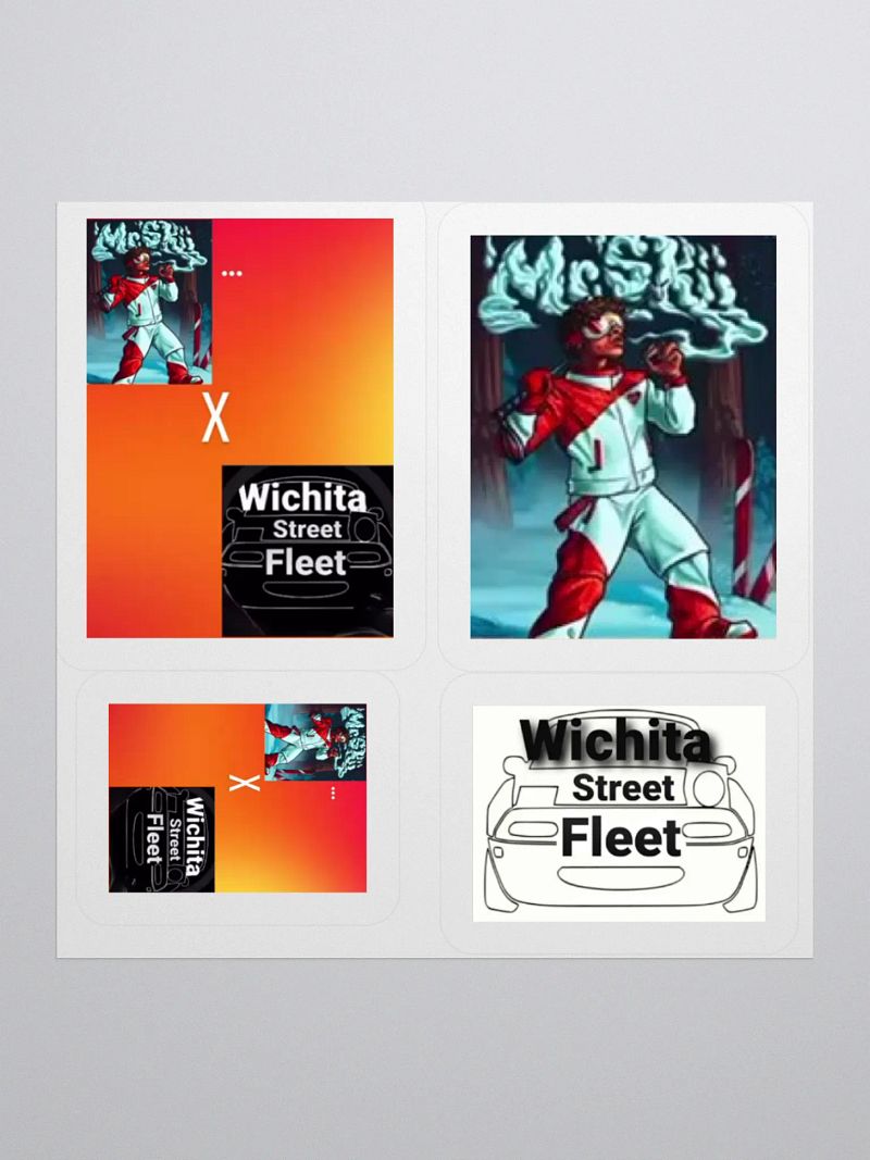 Mr.Skii x WSF Kiss Cut Sticker Set