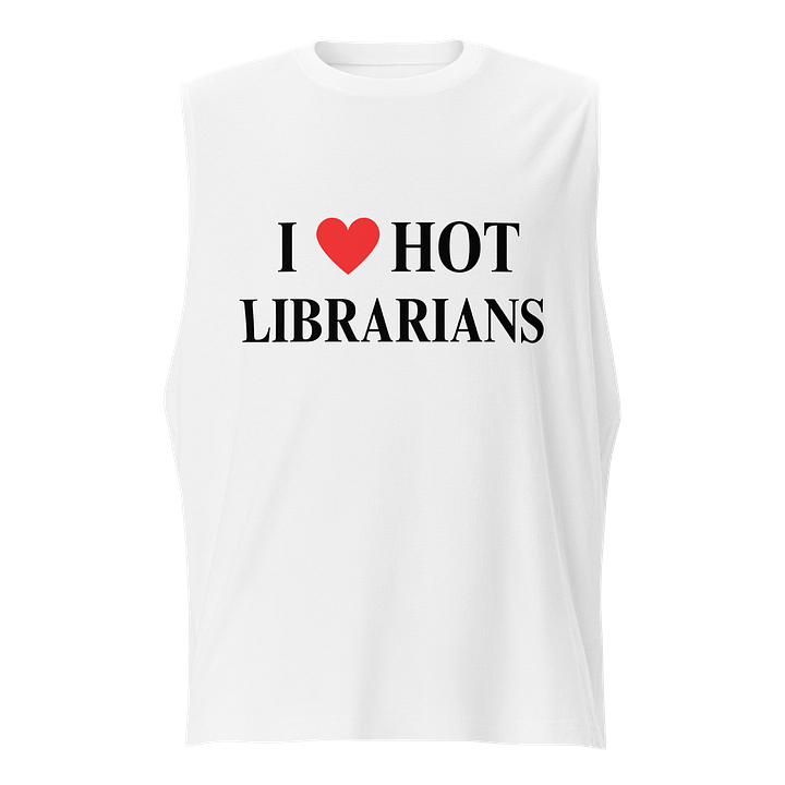 I HEART HOT LIBRARIANS UNISEX TANK product image (2)