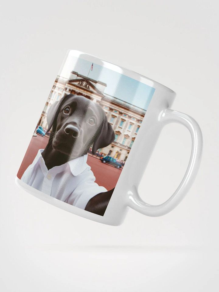 Buckingham Palace Paws and Pose Dog Selfie #Humorous Mug - White product image (2)