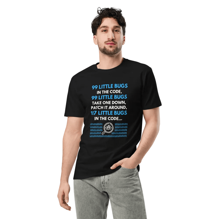 99 Little Bugs In The Code Programmer Unisex Premium T-Shirt product image (3)