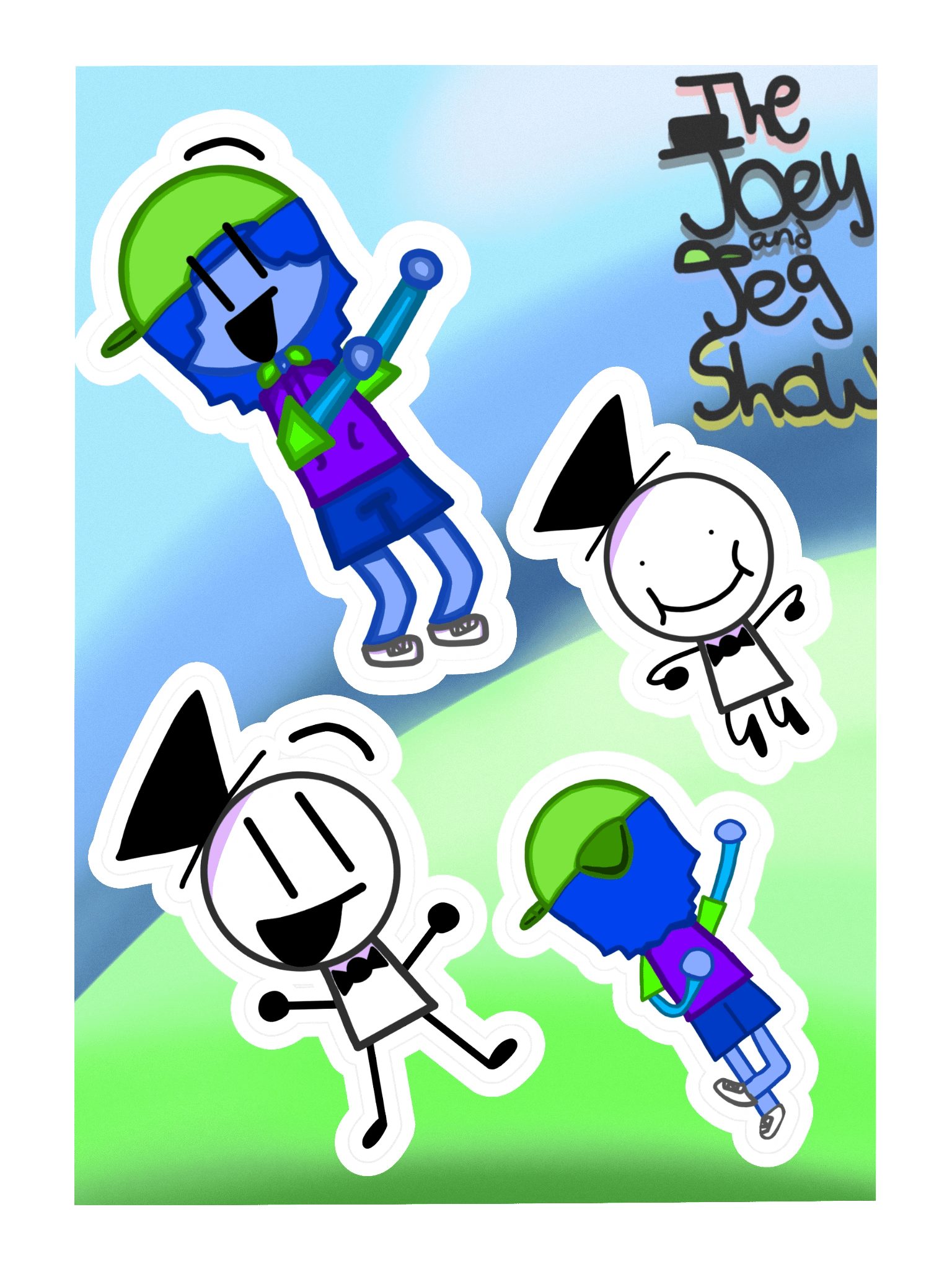 The Joey and Jeg Show Sticker Sheet product image (3)
