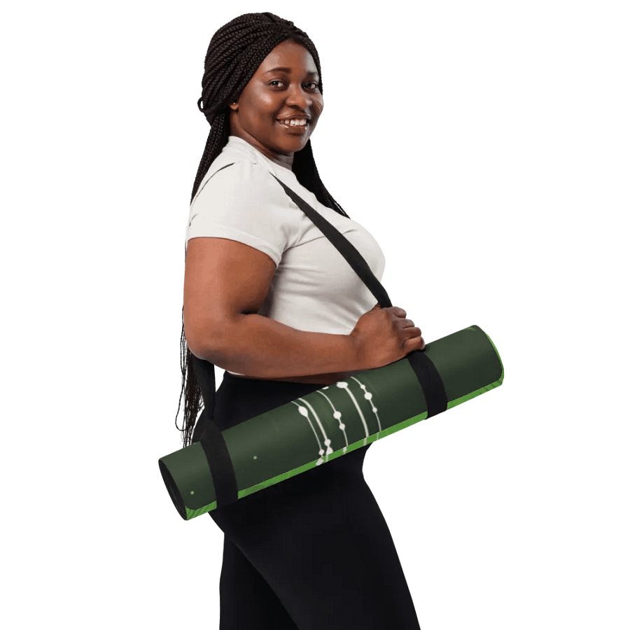 Premium Yoga Mat Featuring Green Sukhasana Vibe product image (12)