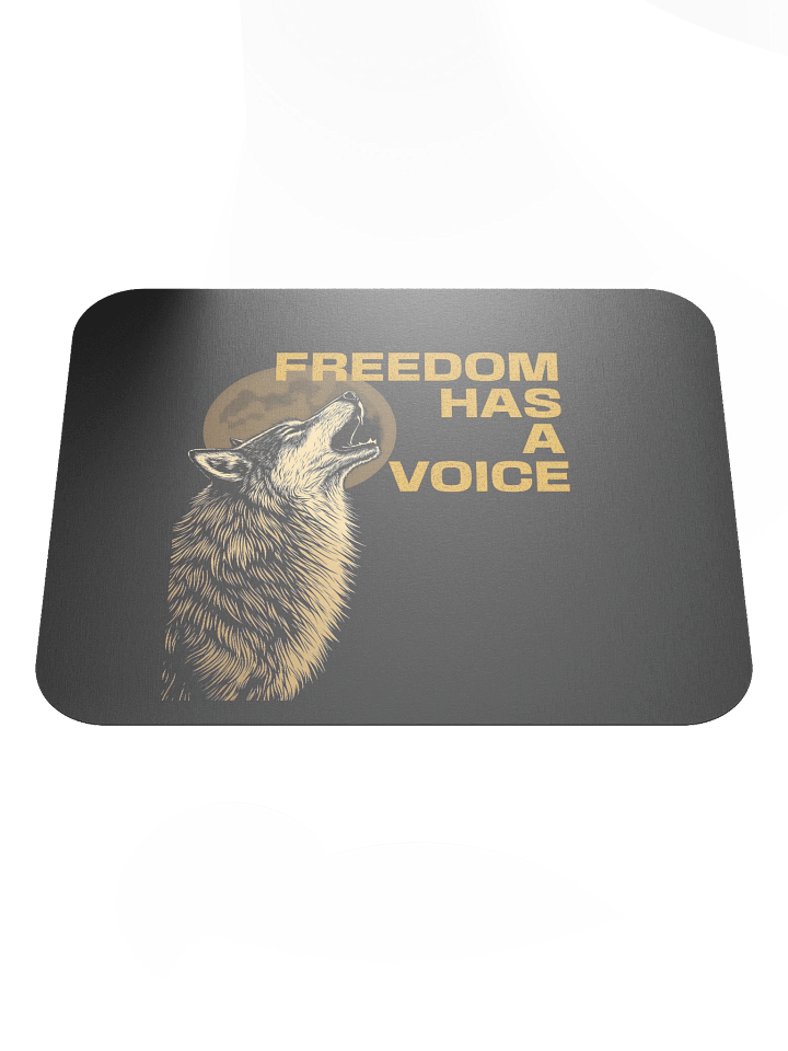Freedom Has A Voice Howling Wolf Mousepad product image (1)