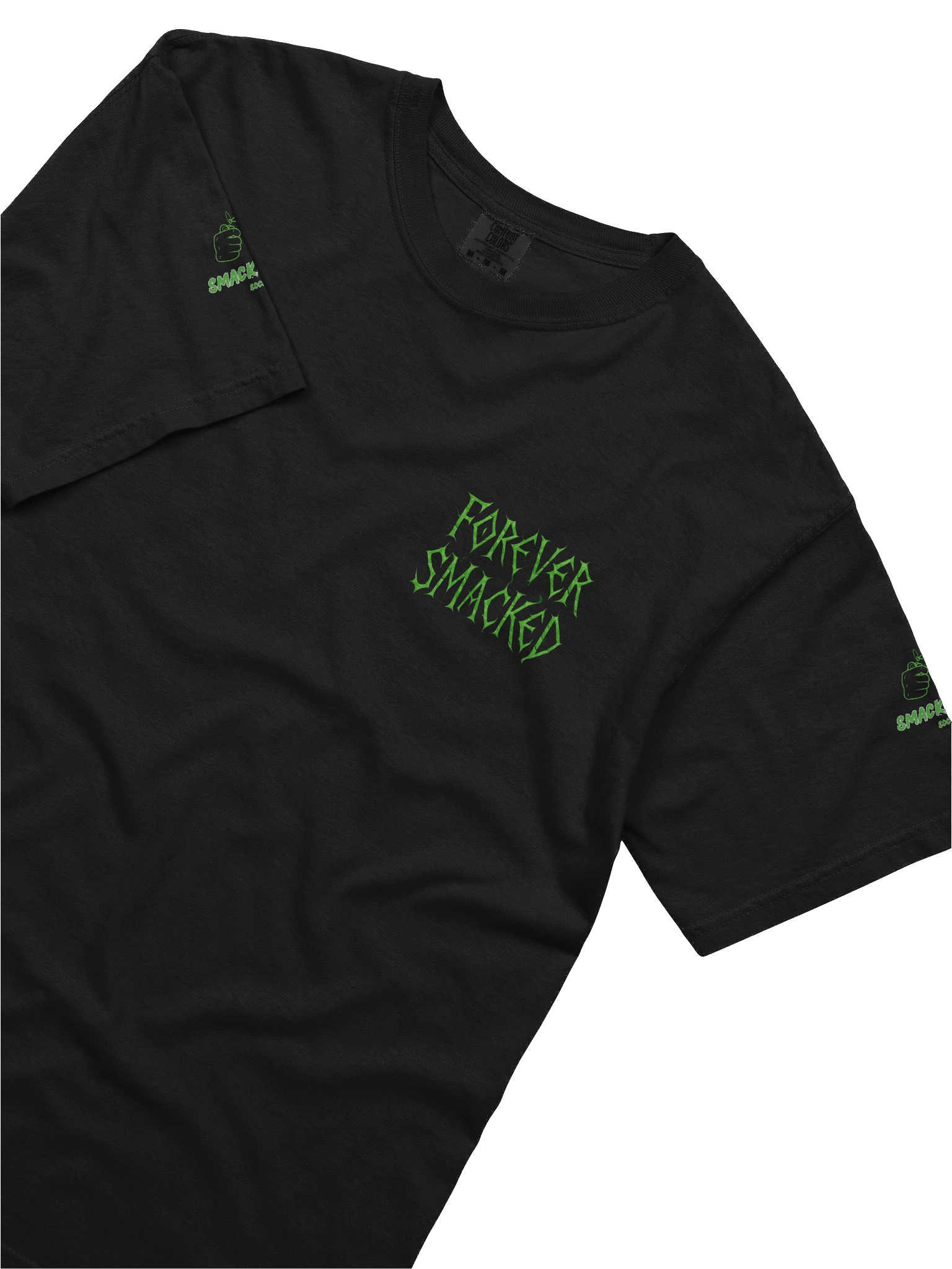 Forever Smacked – Green Flame Skeleton Unisex T-Shirt product image (5)