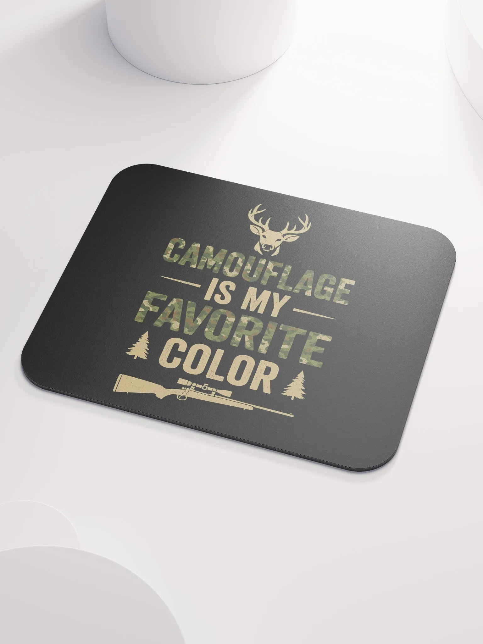 Camo Mouse Pad – Camouflage Is My Favorite Color | Funny Desk Gift product image (3)