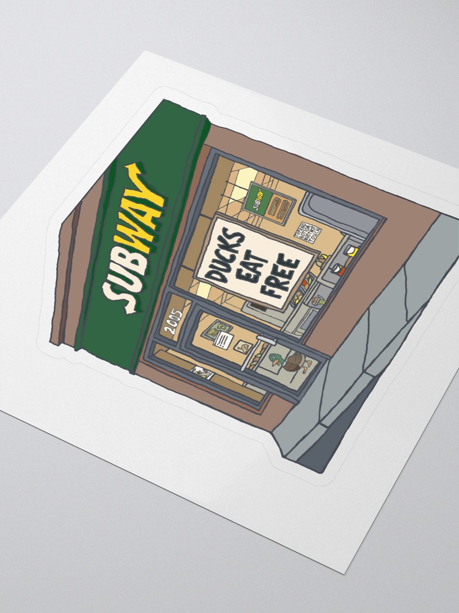 Ducks Eat Free Sticker product image (3)