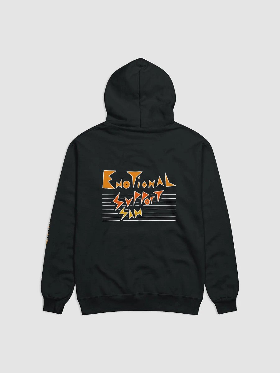 EMOTIONAL SUPPORT SAM HOODIE BLACK product image (2)