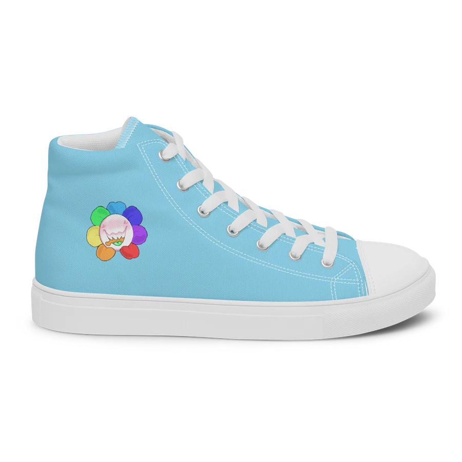 Pastel Blue and White Flower Sneakers product image (29)