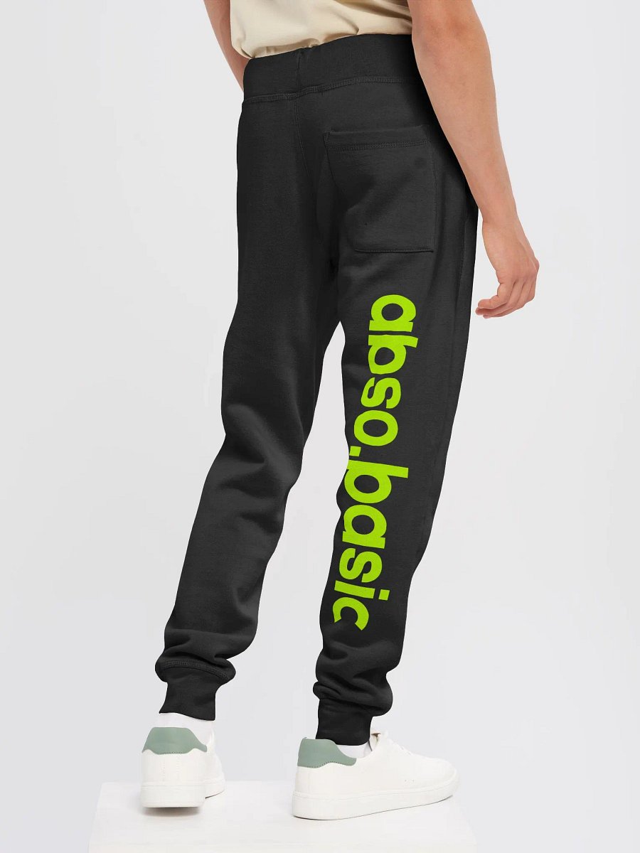 Unisex Absolute Lime Green Fleece Joggers product image (5)