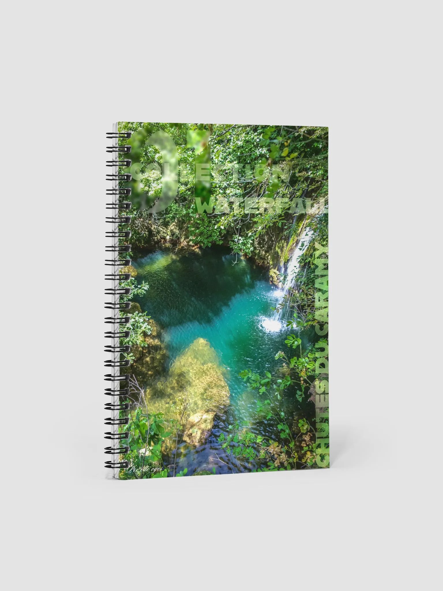 WATERFALL NOTEBOOK – CHUTES DU CARAMY – A5 FORMAT product image (1)