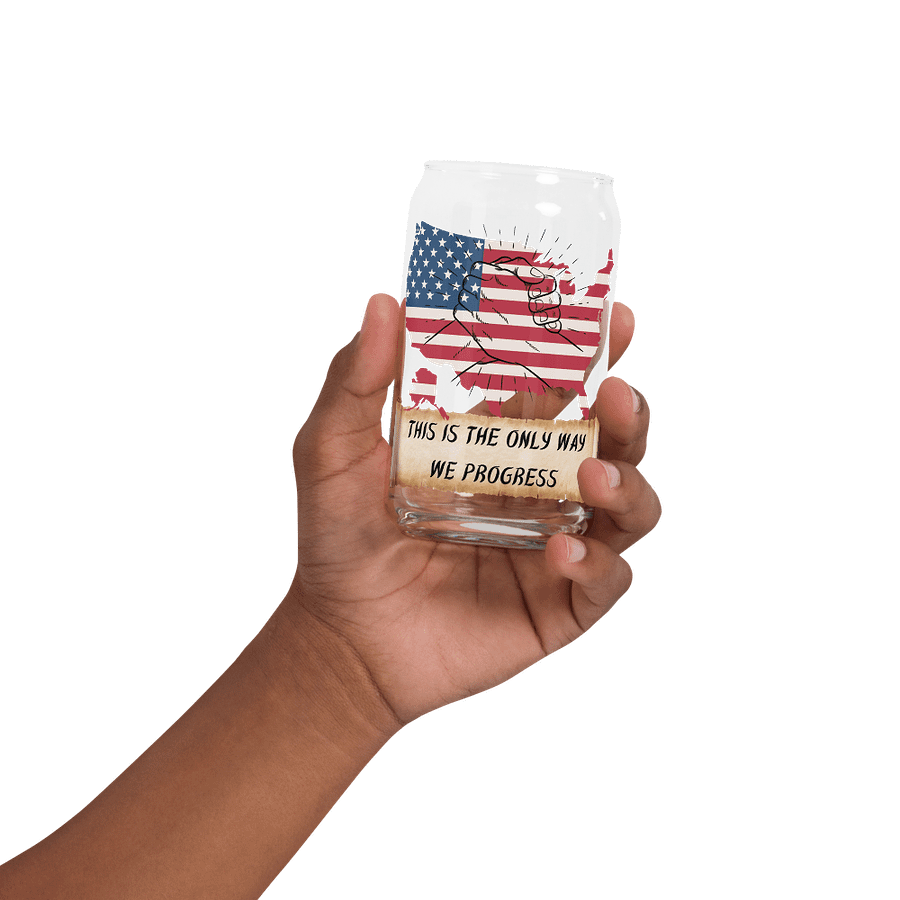 Come Together USA Can Shaped Drinking Glass w/Lid & Straw product image (32)