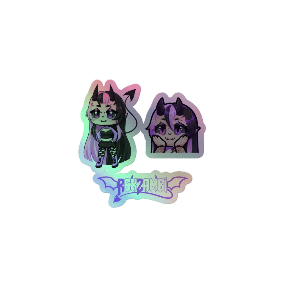 Rex Chibi Holographic Sticker Sheet product image (1)