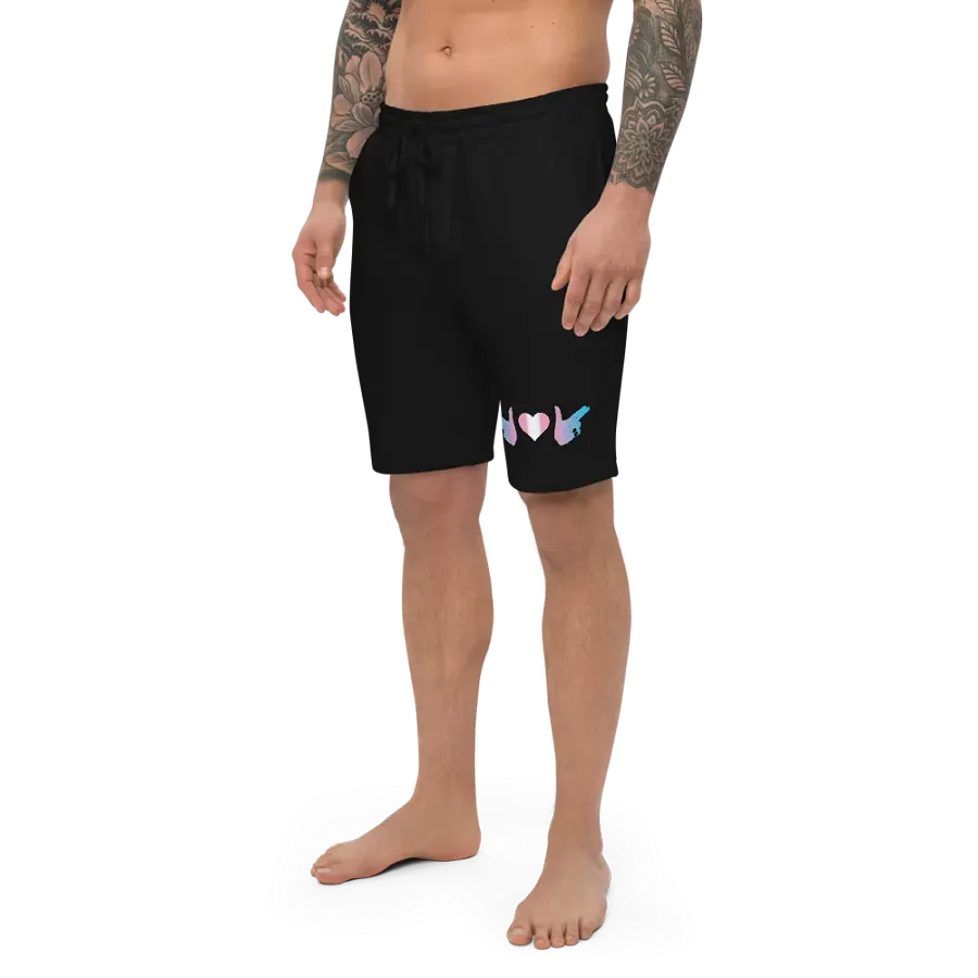 Finger Guns (trans flag) Fleece Shorts product image (2)