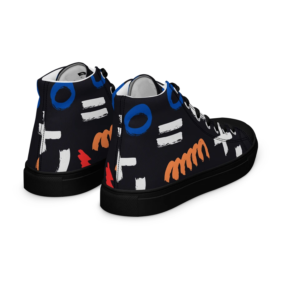 Geometry Women's High Top Canvas Shoes product image (33)