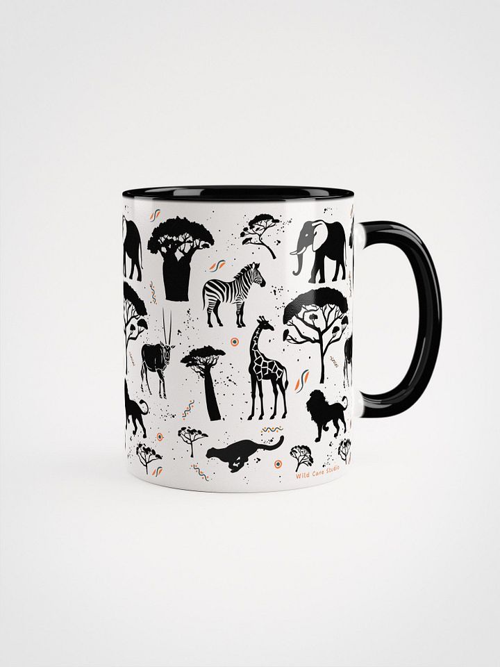 Unique African Wildlife Patterned Ceramic Mug product image (4)