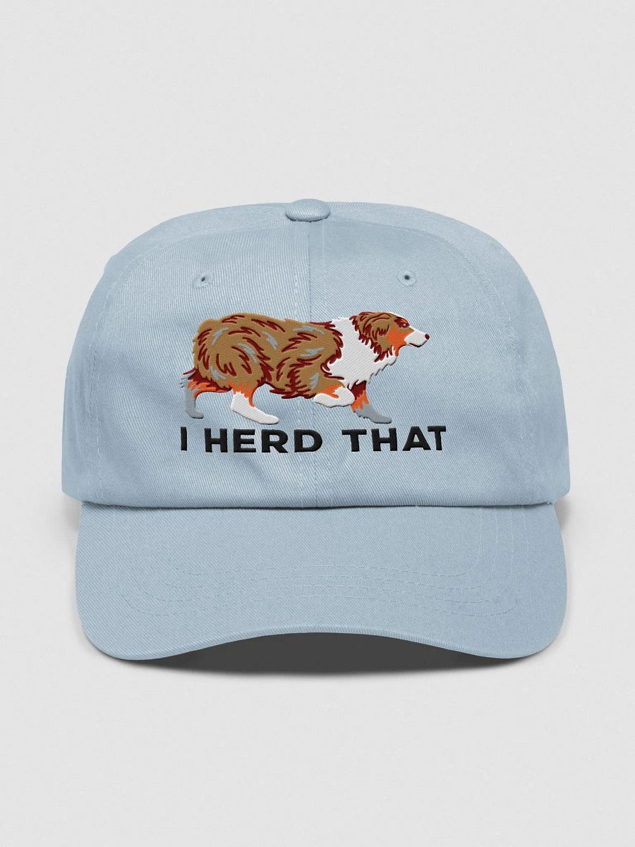 I Herd That Classic Dad Hat(Embroidered) of an Australian Shepherd(Red Merle) product image (17)