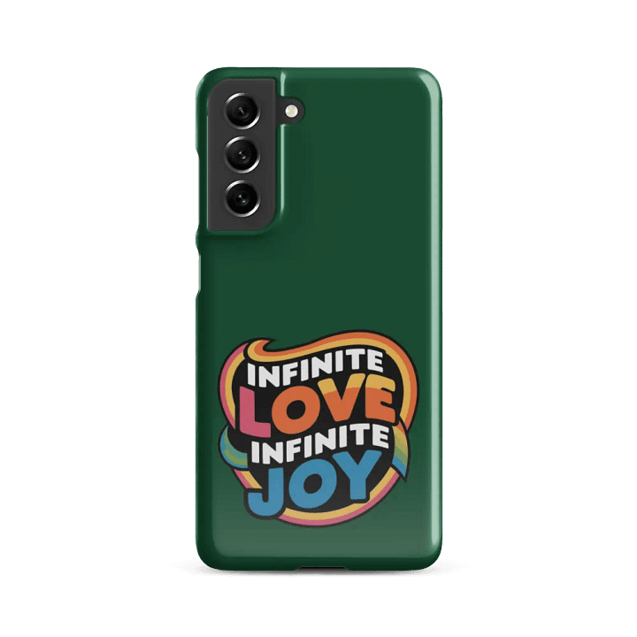 Infinite Love Infinite Joy Snap Case for Samsung (Green) product image (2)