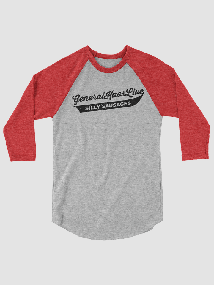 Team Silly Sausage - Baseball Team Tee (BLACK LOGO) product image (1)