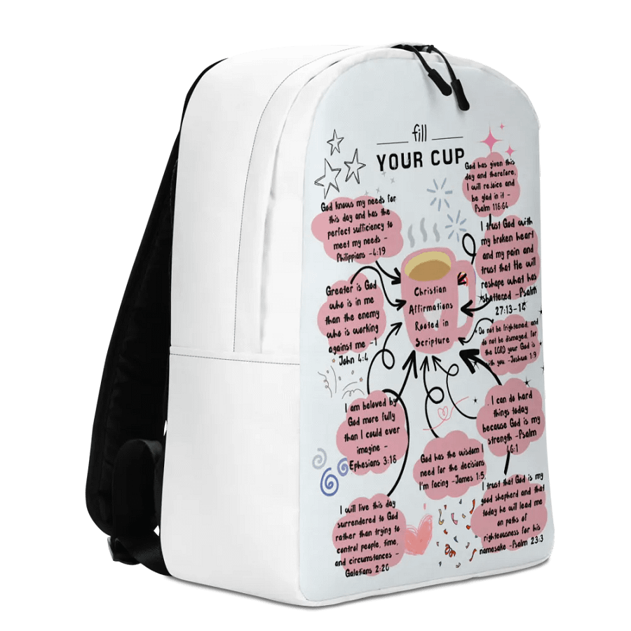 Christain affirmations rooted in the scripture Minimalist Backpack product image (5)